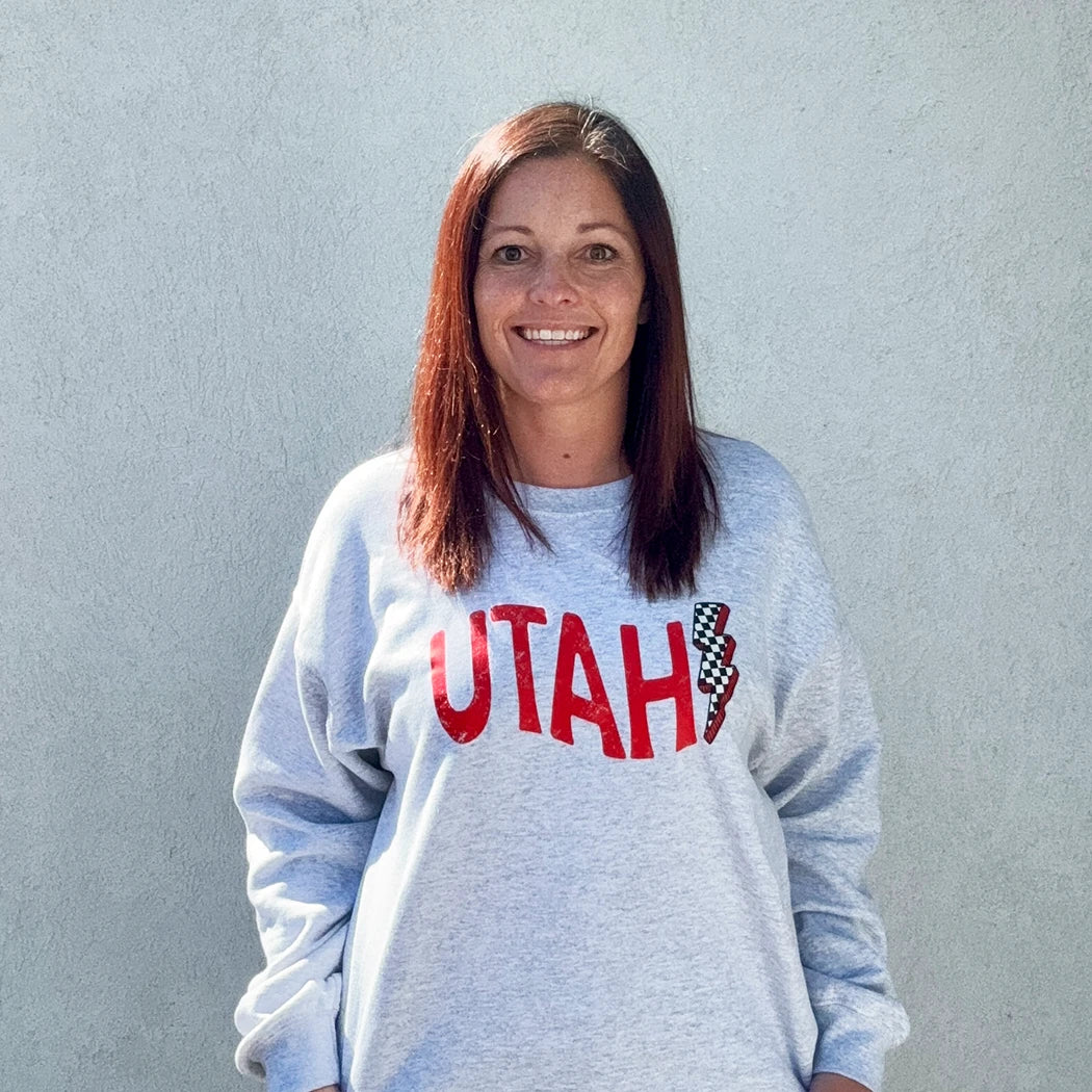 Utah Game Day Football Crewneck