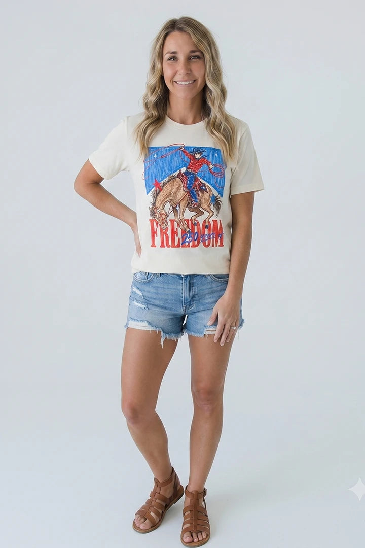 250 Years of Freedom Vintage Cowboy Tee