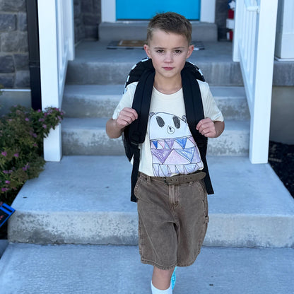 Bear Drawing Graphic Tee kids