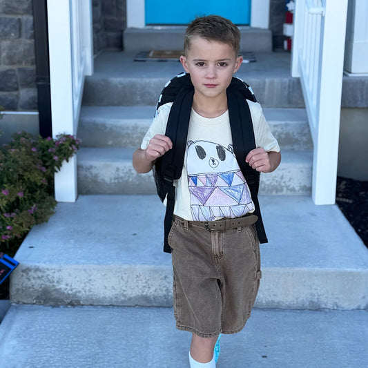 Bear Drawing Graphic Tee kids