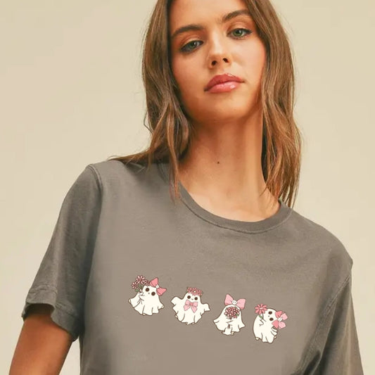 Cute Ghost Halloween Graphic Tee