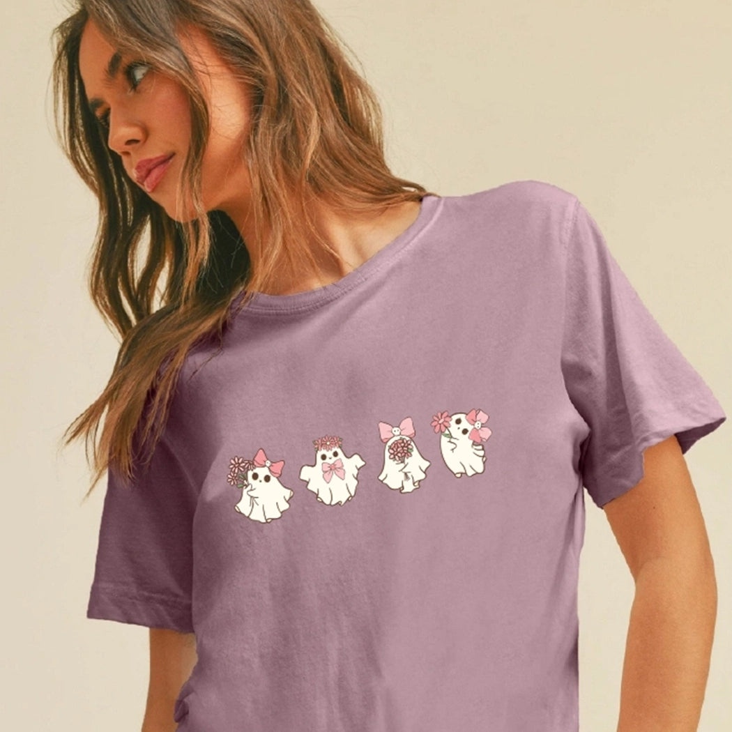 Cute Ghost Halloween Graphic Tee