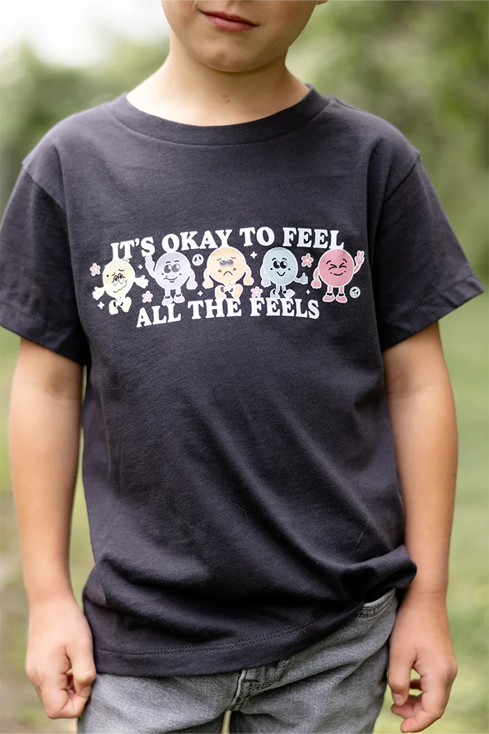 It's Okay to Feel All The Feels Kids Graphic Tee