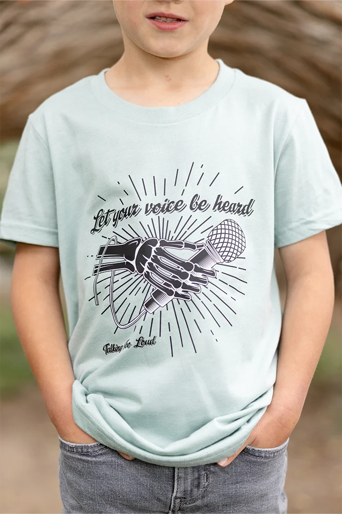 Let Your Voice Be Heard Kids Graphic Tee