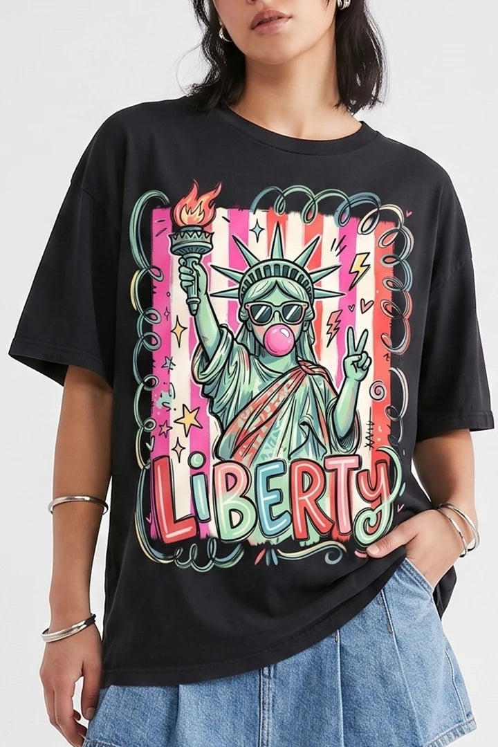 Pop Culture Liberty Graphic Tee