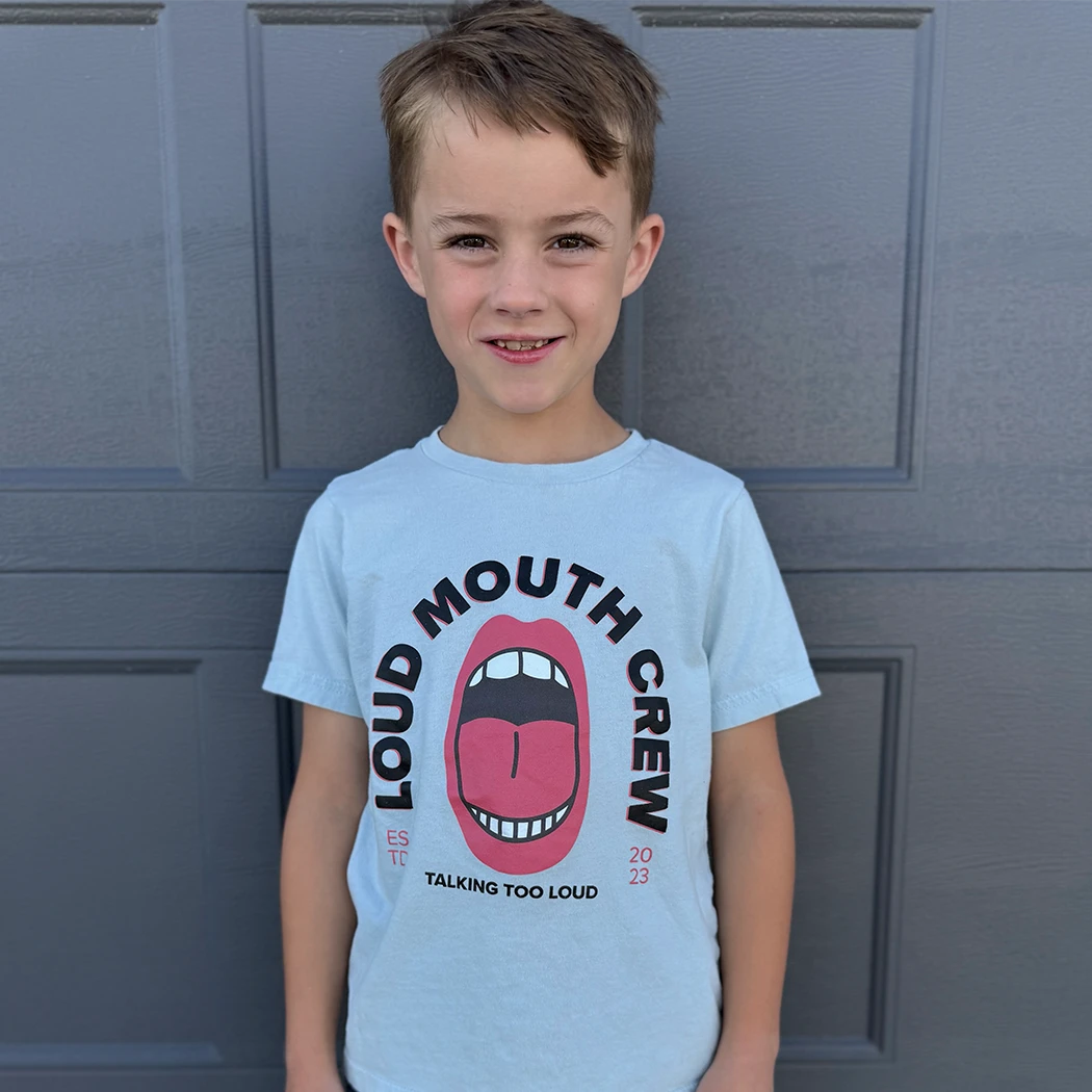 Loud Mouth Crew Graphic Tee Kids