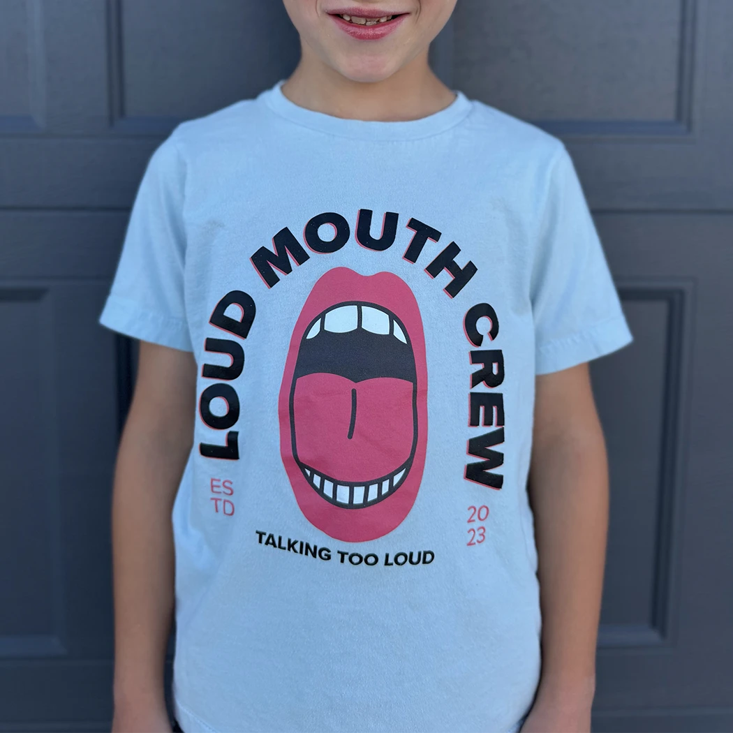 Loud Mouth Crew Graphic Tee Kids