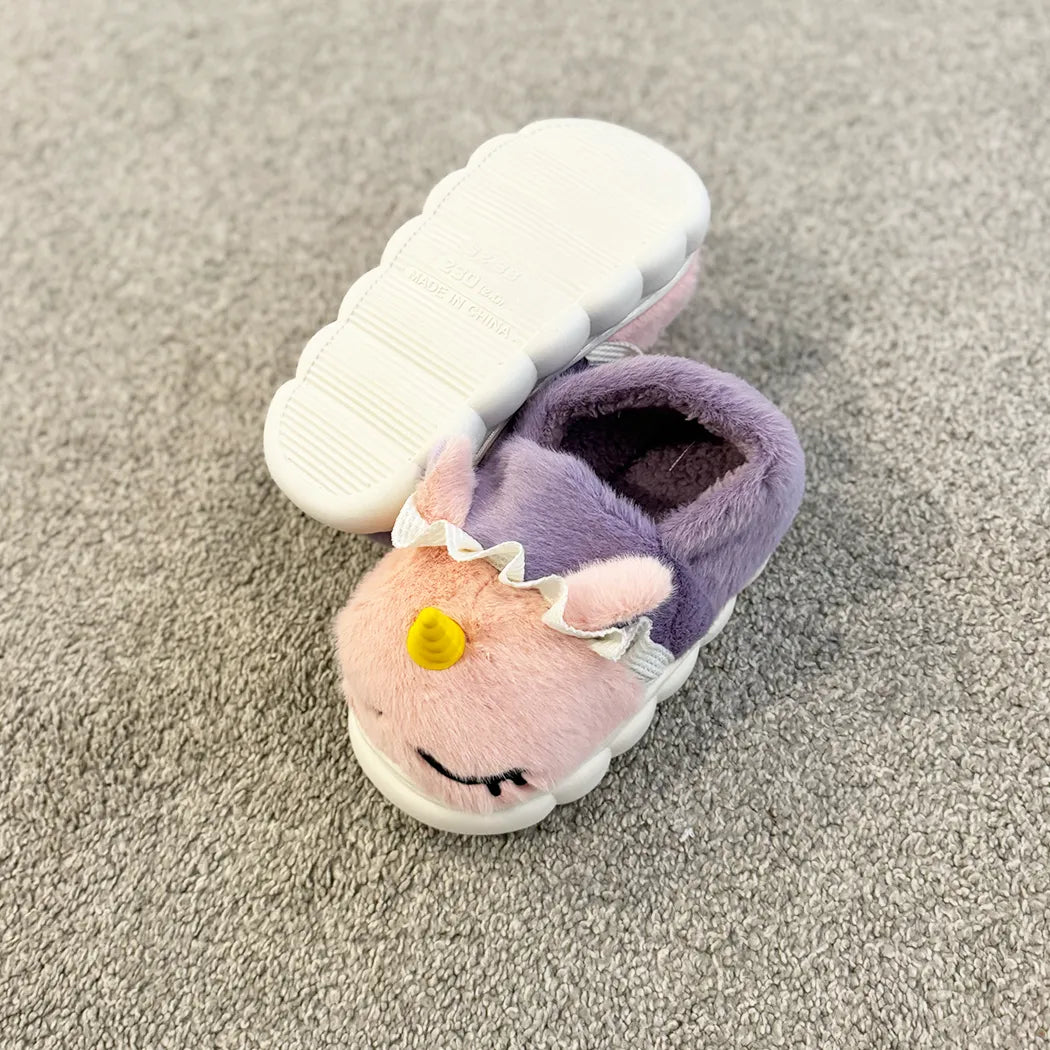 Pink unicorn slippers