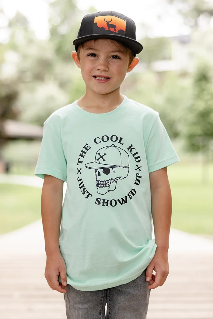 The Cool Kid Just Showed Up Kids Graphic Tee