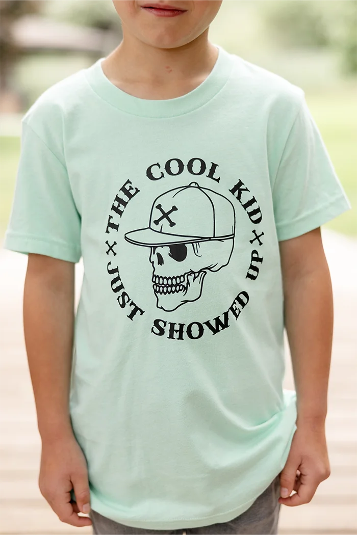 The Cool Kid Just Showed Up Kids Graphic Tee