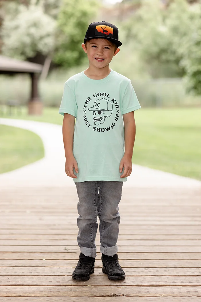 The Cool Kid Just Showed Up Kids Graphic Tee