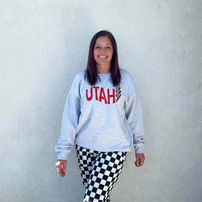 Utah Game Day Football Crewneck
