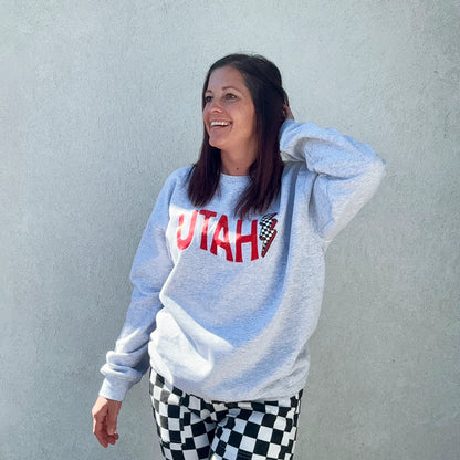 Utah Game Day Football Crewneck