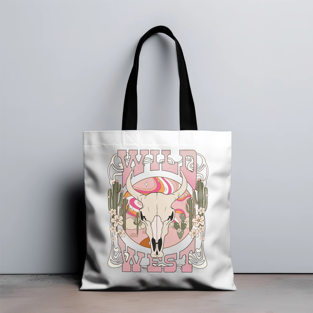 Wild West Canvas Tote Bag