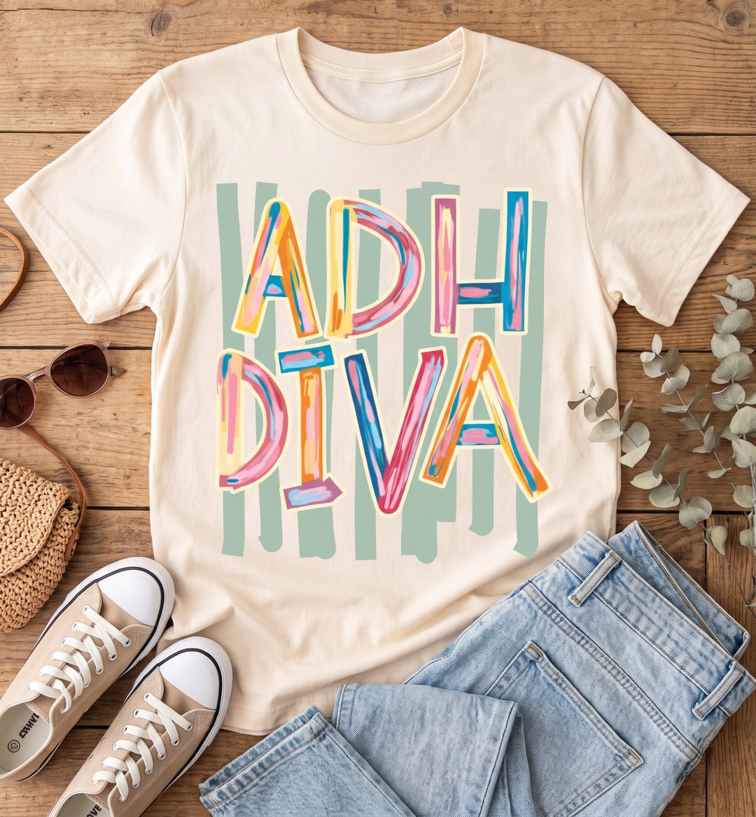 ADHD Diva Graphic Tee - Talking Too Loud Apparel