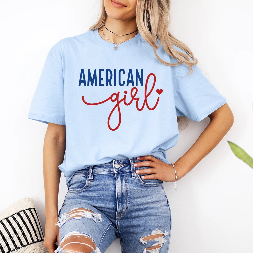 American Girl Graphic Apparel Tee - Talking Too Loud Apparel