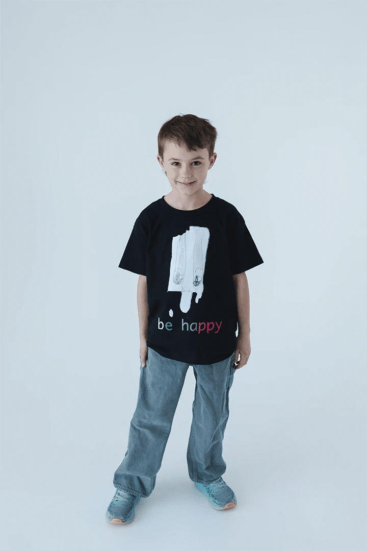 "be happy" Popsicle Tee – Designed by an 8 - Year - Old! - Talking Too Loud Apparel