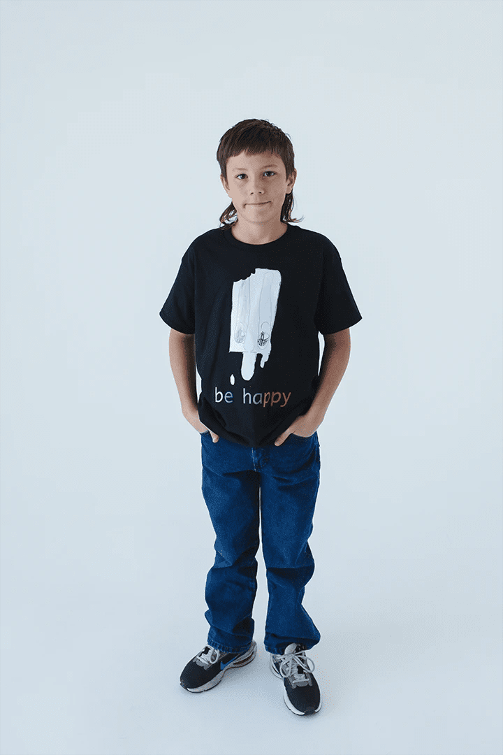 "be happy" Popsicle Tee – Designed by an 8 - Year - Old! - Talking Too Loud Apparel