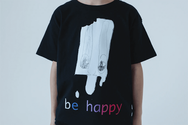 "be happy" Popsicle Tee – Designed by an 8 - Year - Old! - Talking Too Loud Apparel