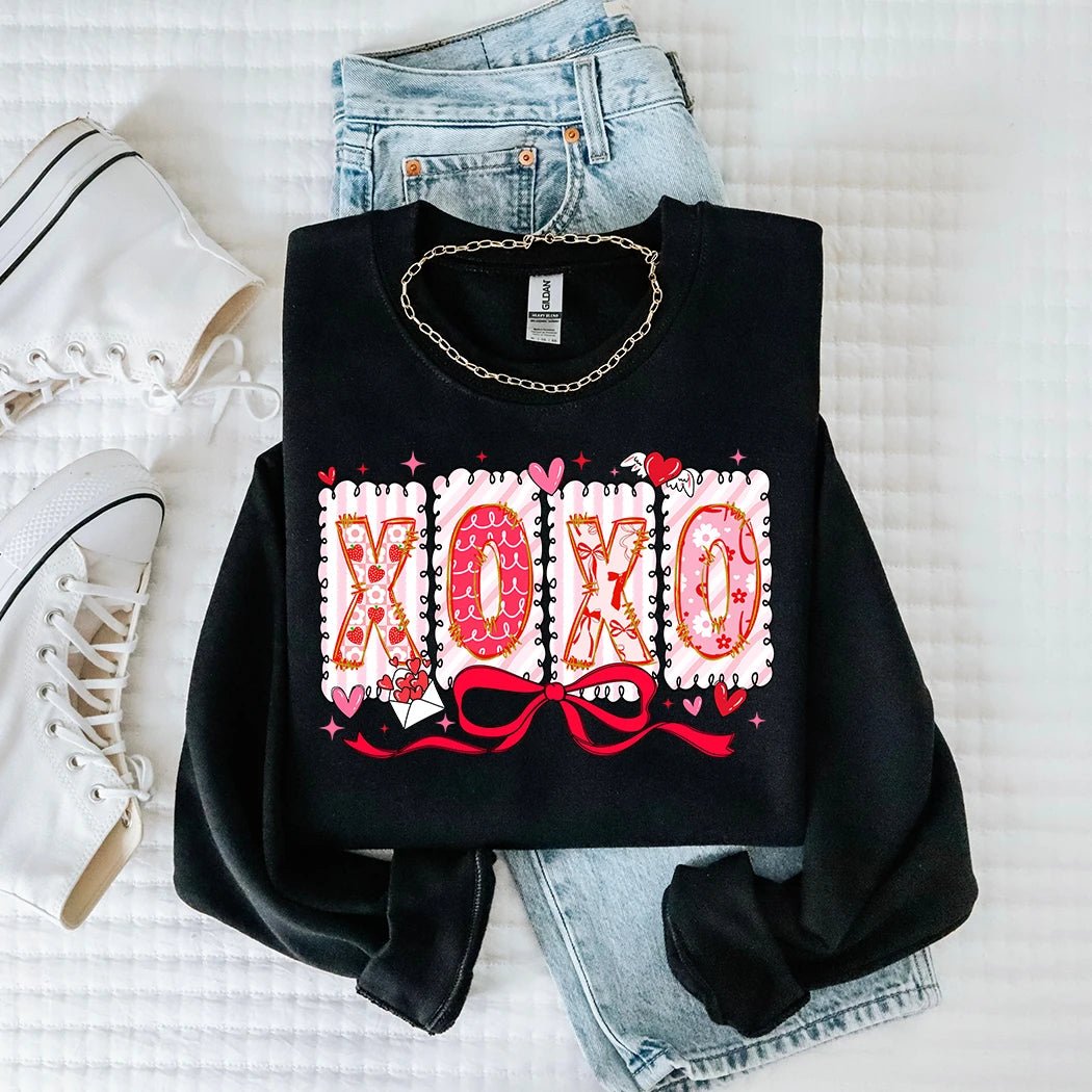 Coquette XOXO Graphic Crewneck - Talking Too Loud Apparel