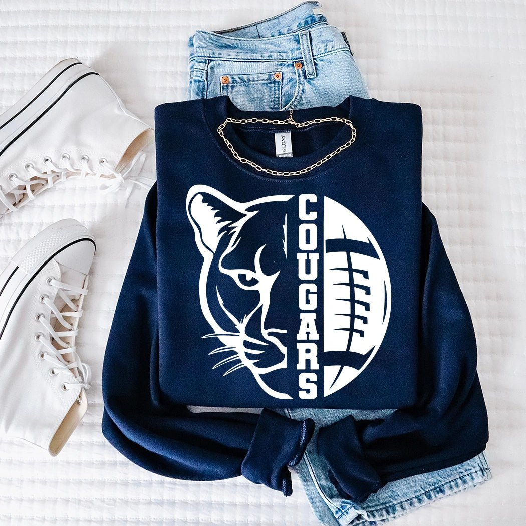 Cougars Football Game Day Crewneck - Talking Too Loud Apparel