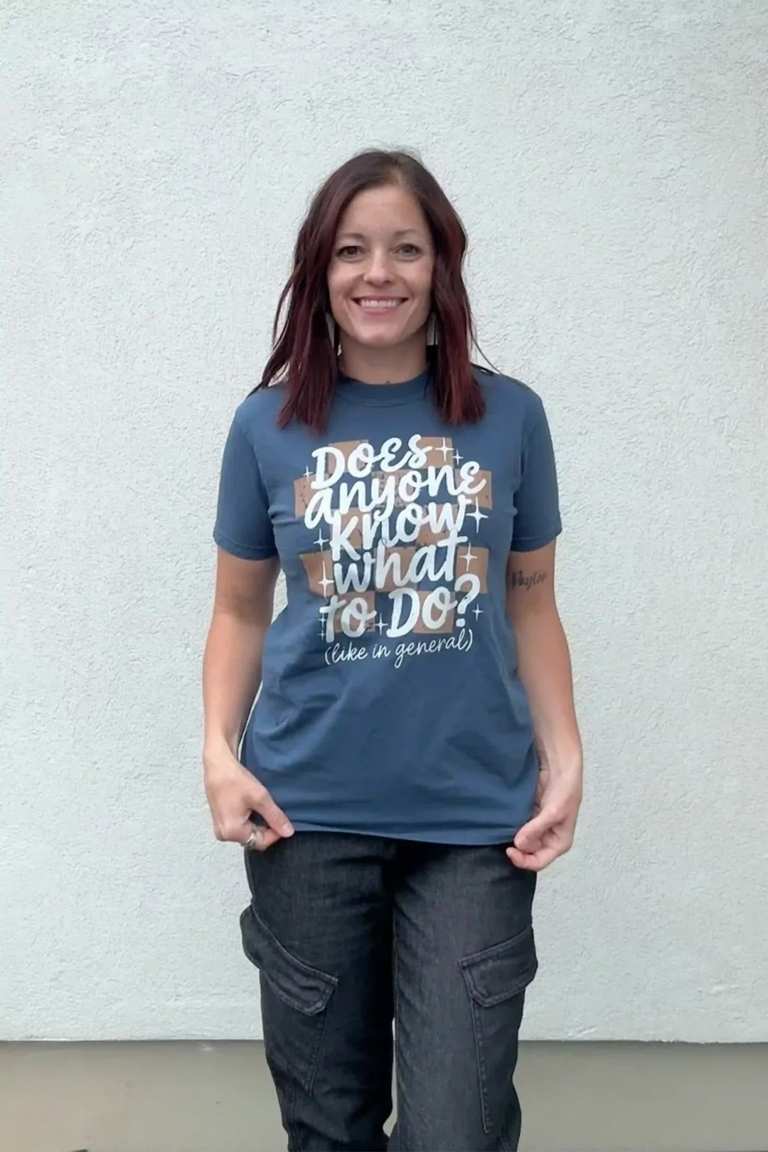 Does Anyone Know What To Do? Graphic Tee - Talking Too Loud Apparel