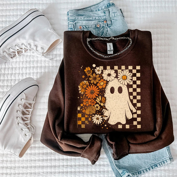 Flower Ghost Crewneck - Talking Too Loud Apparel