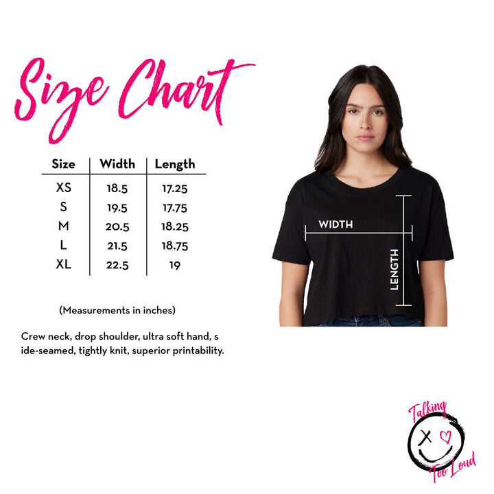 Free Bird Fly High, Stay Loud Graphic Crop Top Tee - Talking Too Loud Apparel