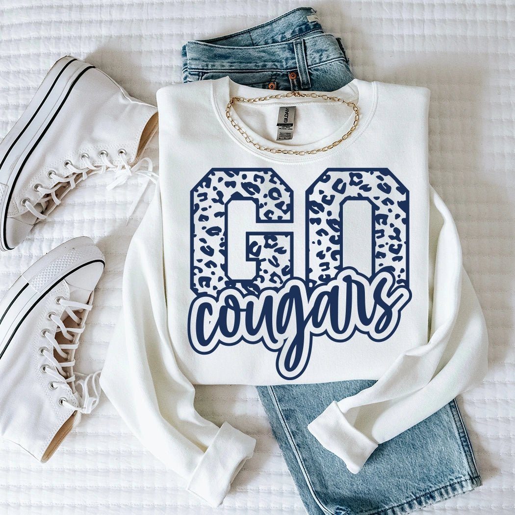 Go Cougars Game Day Crewneck - Talking Too Loud Apparel