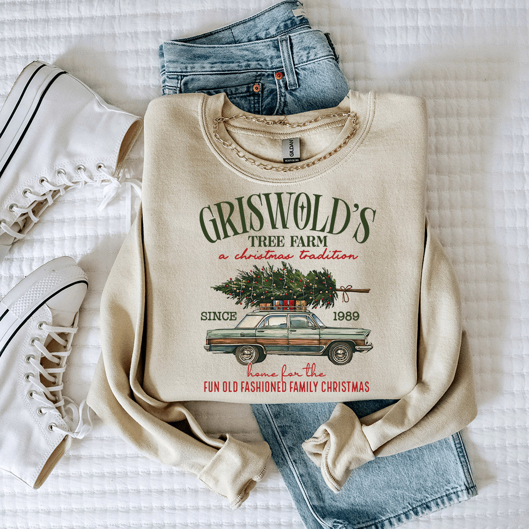 Griswolds Holiday Graphic Crewneck - Talking Too Loud Apparel