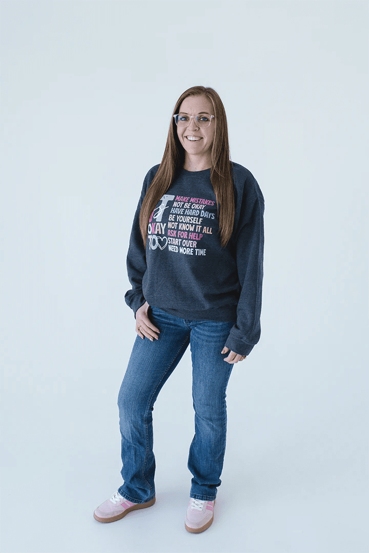 It Is Okay Too Affirmation Crewneck - Talking Too Loud Apparel