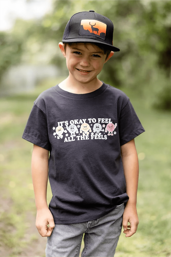 It's Okay to Feel All The Feels Kids Graphic Tee - Talking Too Loud Apparel