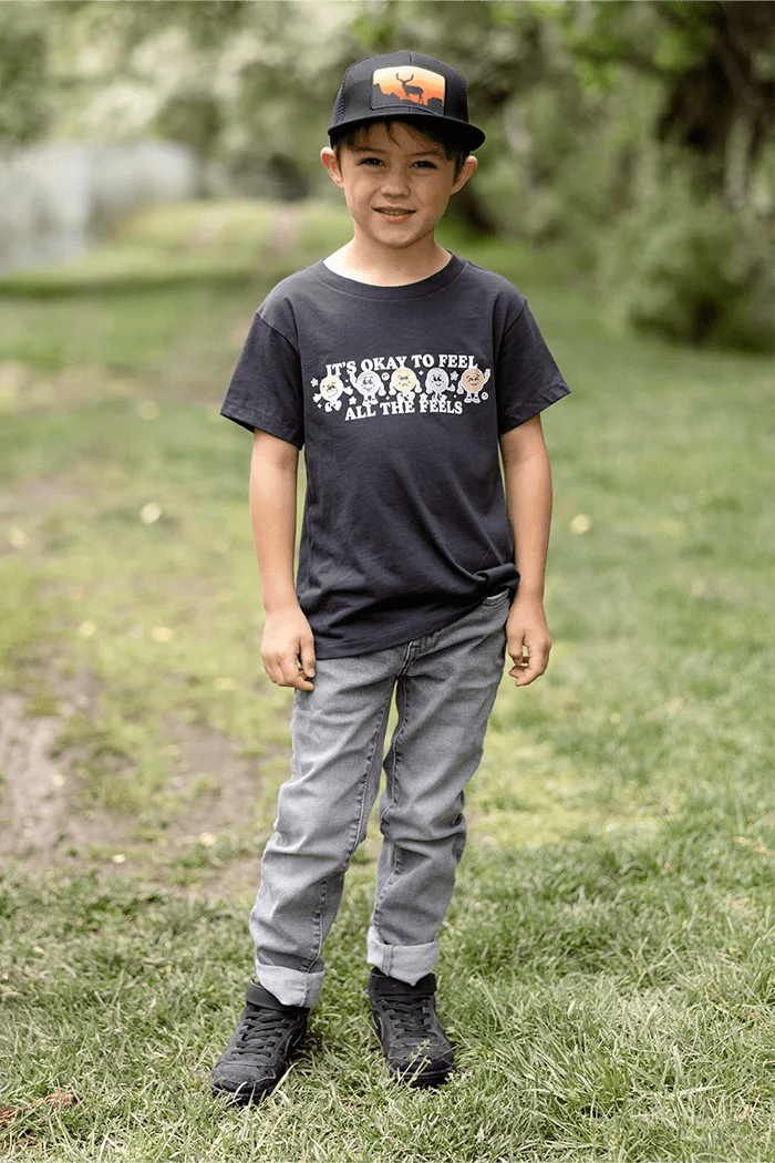 It's Okay to Feel All The Feels Kids Graphic Tee - Talking Too Loud Apparel