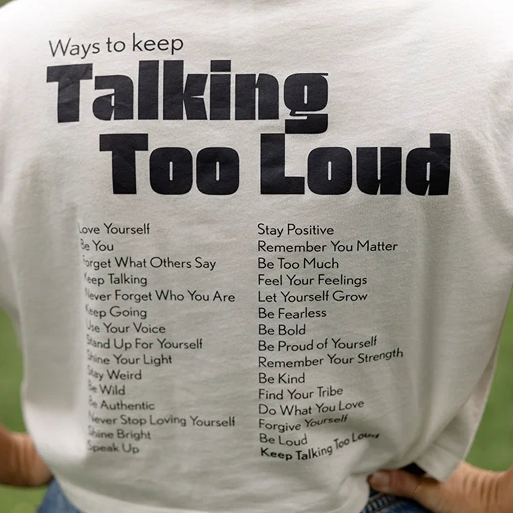 Keep Talking Too Loud Graphic Crop Top - Talking Too Loud Apparel