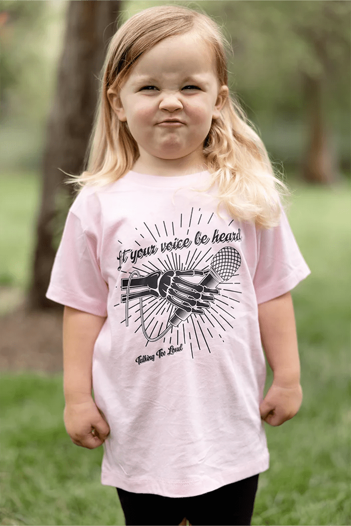 Let Your Voice Be Heard Kids Graphic Tee - Talking Too Loud Apparel