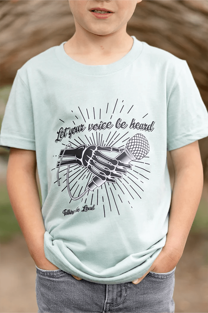 Let Your Voice Be Heard Kids Graphic Tee - Talking Too Loud Apparel