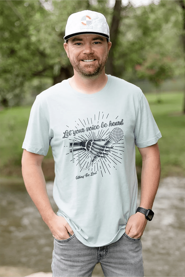 Let Your Voice Be Heard Mens and Womens Graphic Tee - Talking Too Loud Apparel