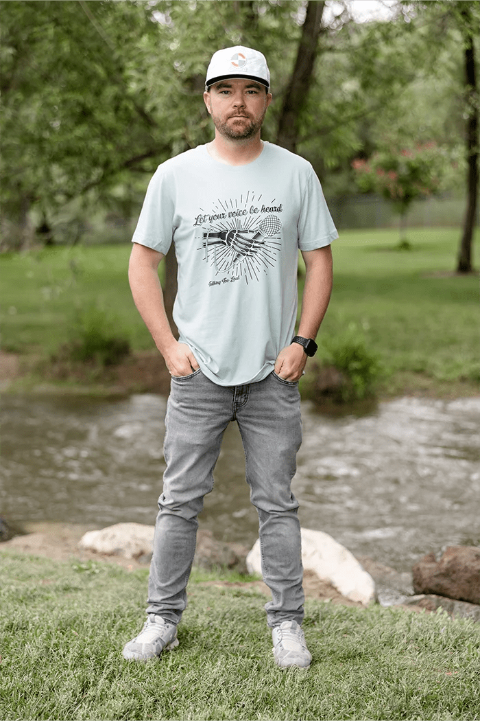 Let Your Voice Be Heard Mens and Womens Graphic Tee - Talking Too Loud Apparel