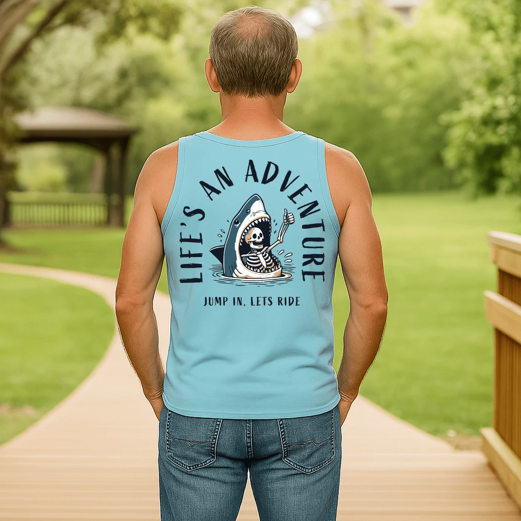 Life's an Adventure Mens Tank - Talking Too Loud Apparel