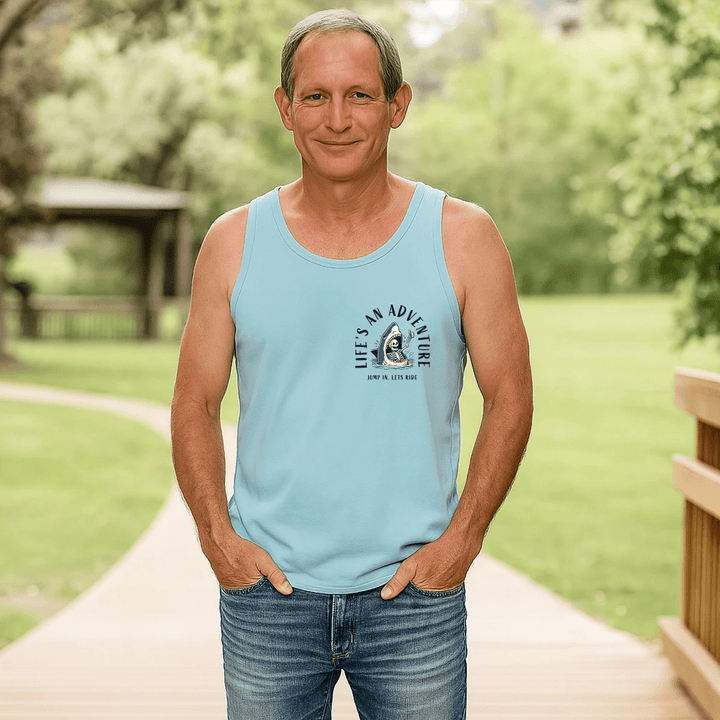 Life's an Adventure Mens Tank - Talking Too Loud Apparel