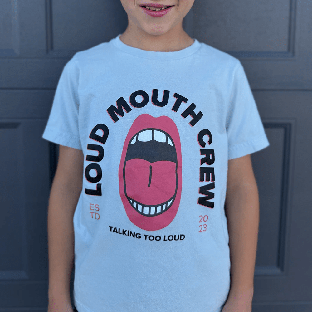 Loud Mouth Crew Graphic Tee Kids - Talking Too Loud Apparel