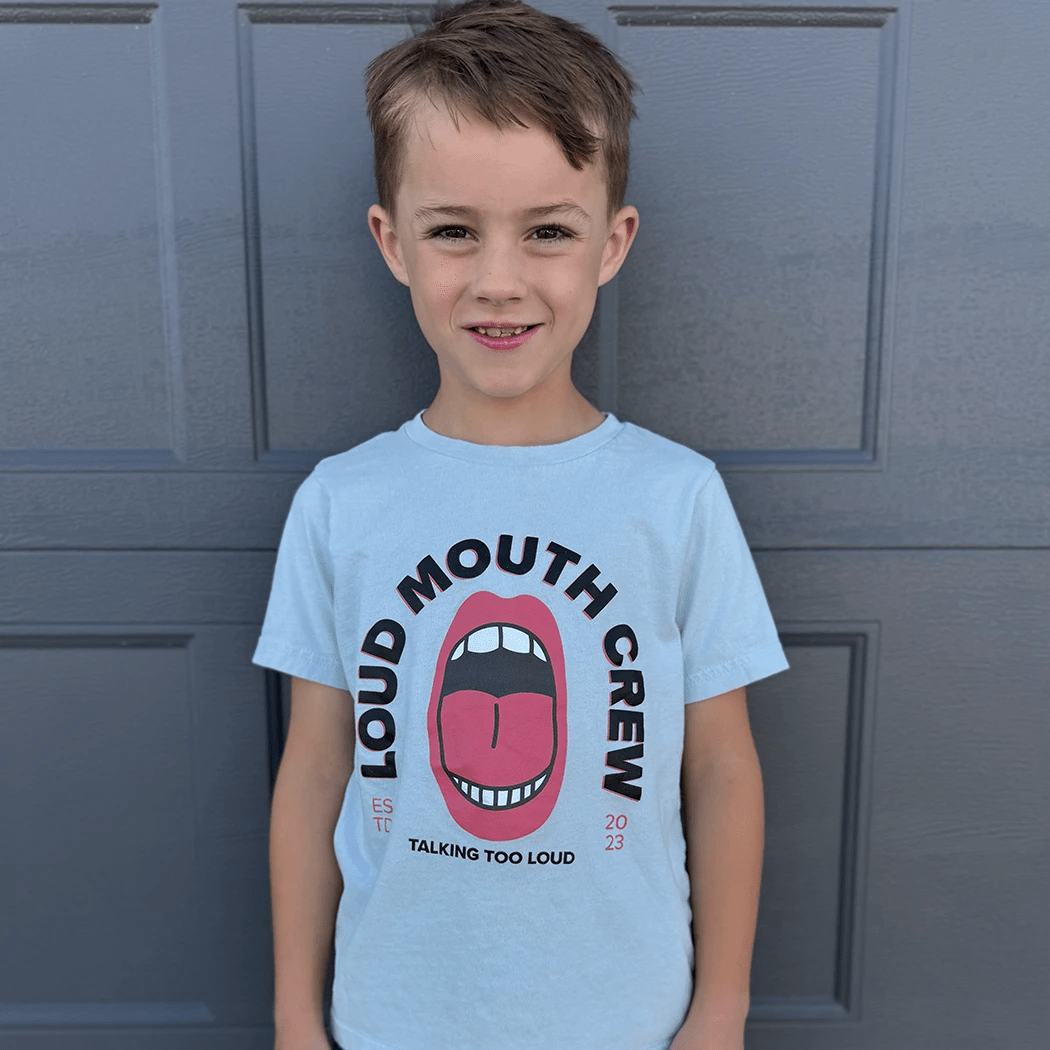 Loud Mouth Crew Graphic Tee Kids - Talking Too Loud Apparel