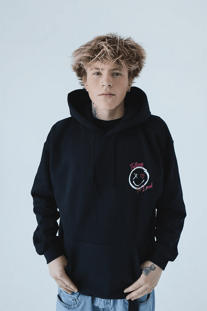 Loud Mouth Graphic Hoodie Mens - Talking Too Loud Apparel