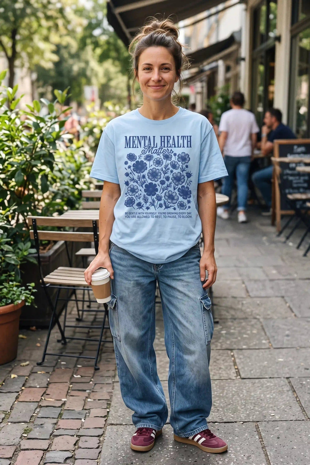 Mental Health Matters Floral Graphic Tee - Talking Too Loud Apparel