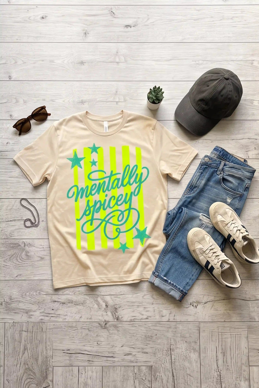 Mentally Spicey Graphic Tee - Talking Too Loud Apparel