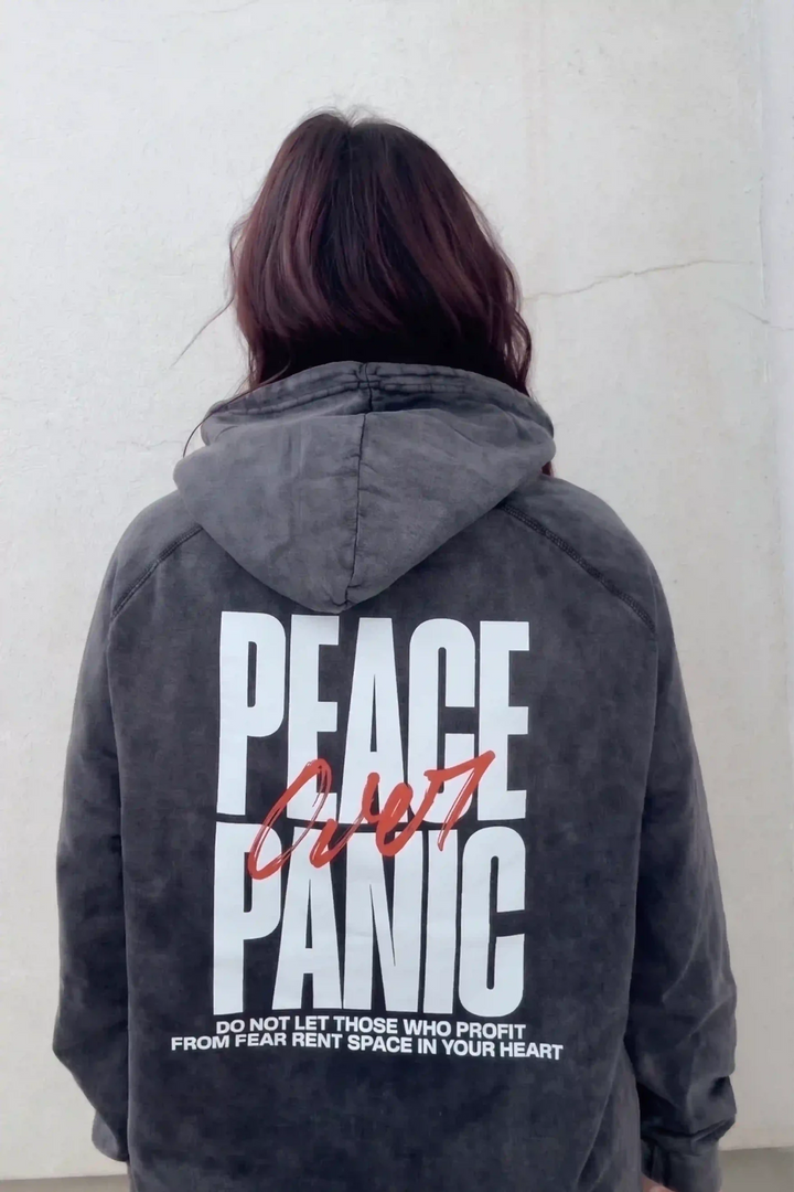 Peace Over Panic Graphic Hoodie - Talking Too Loud Apparel