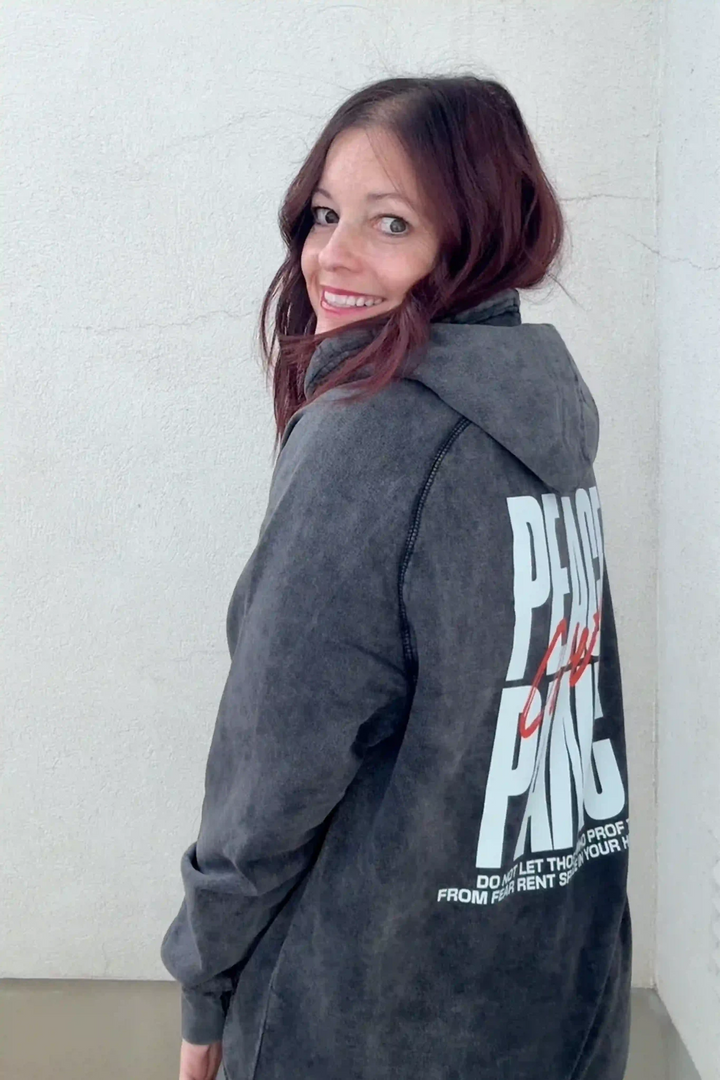 Peace Over Panic Graphic Hoodie - Talking Too Loud Apparel