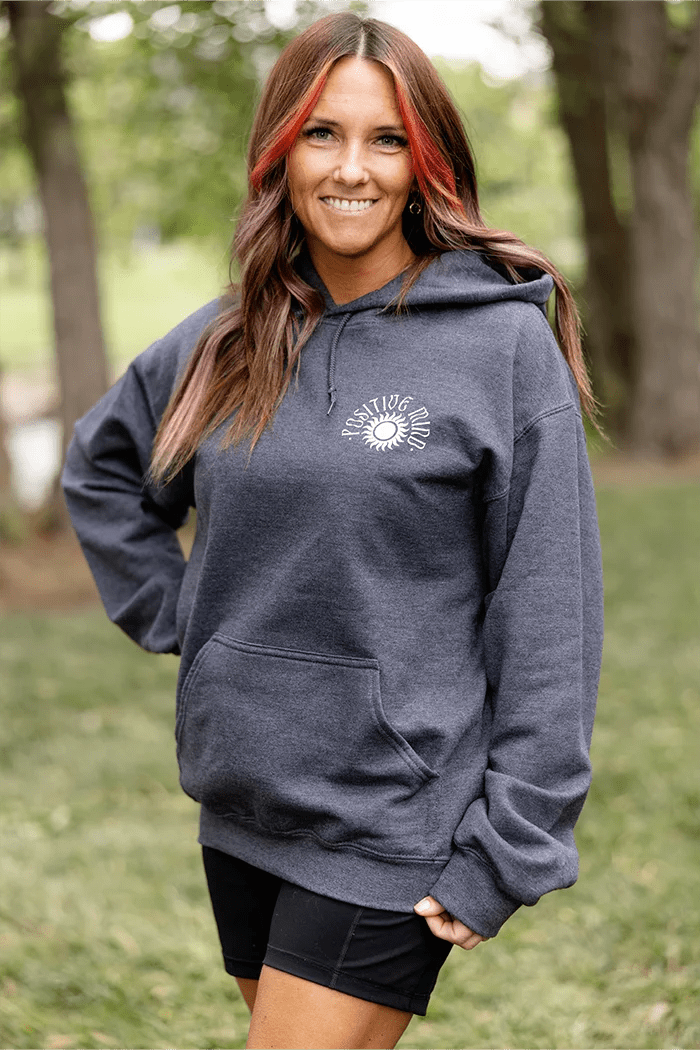 Positive Mind, Happy Soul Graphic Hoodie - Talking Too Loud Apparel