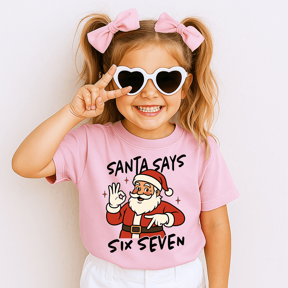 Santa Says 6 7 Holiday Tee Kids - Talking Too Loud Apparel
