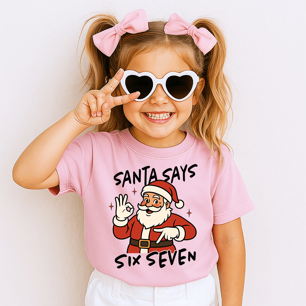 Santa Says 6 7 Holiday Tee Kids - Talking Too Loud Apparel